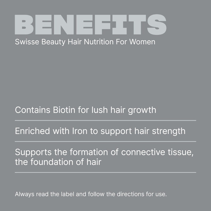 swisse beauty hair nutrition per le donne con biotina