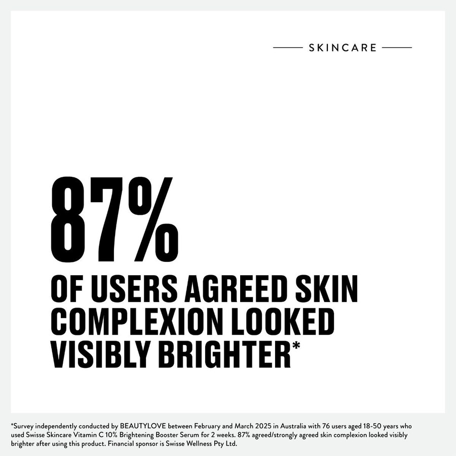 siero illuminante booster alla vitamina c 10 di swisse skincare luminoso