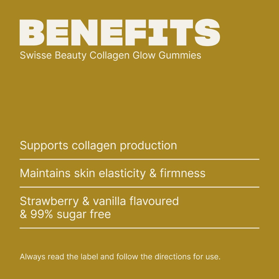 swisse beauty collagen glow gummies con peptidi di collagene