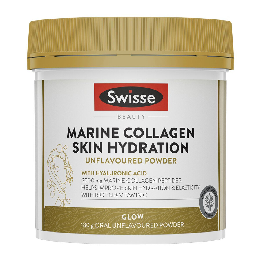 swisse beauty marine collagen skin hydrating powder senza aromi