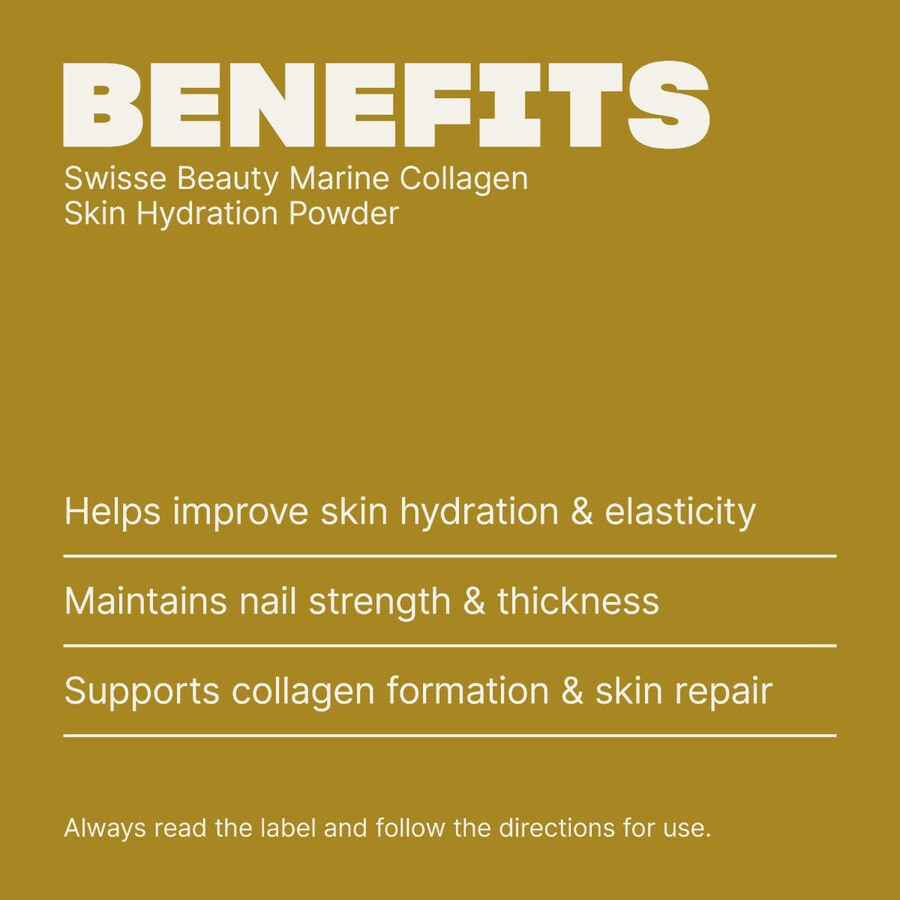 swisse beauty marine collagen skin hydrating powder senza aromi