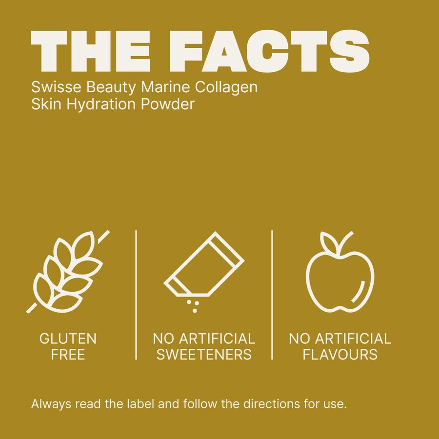 swisse beauty marine collagen skin hydrating powder senza aromi