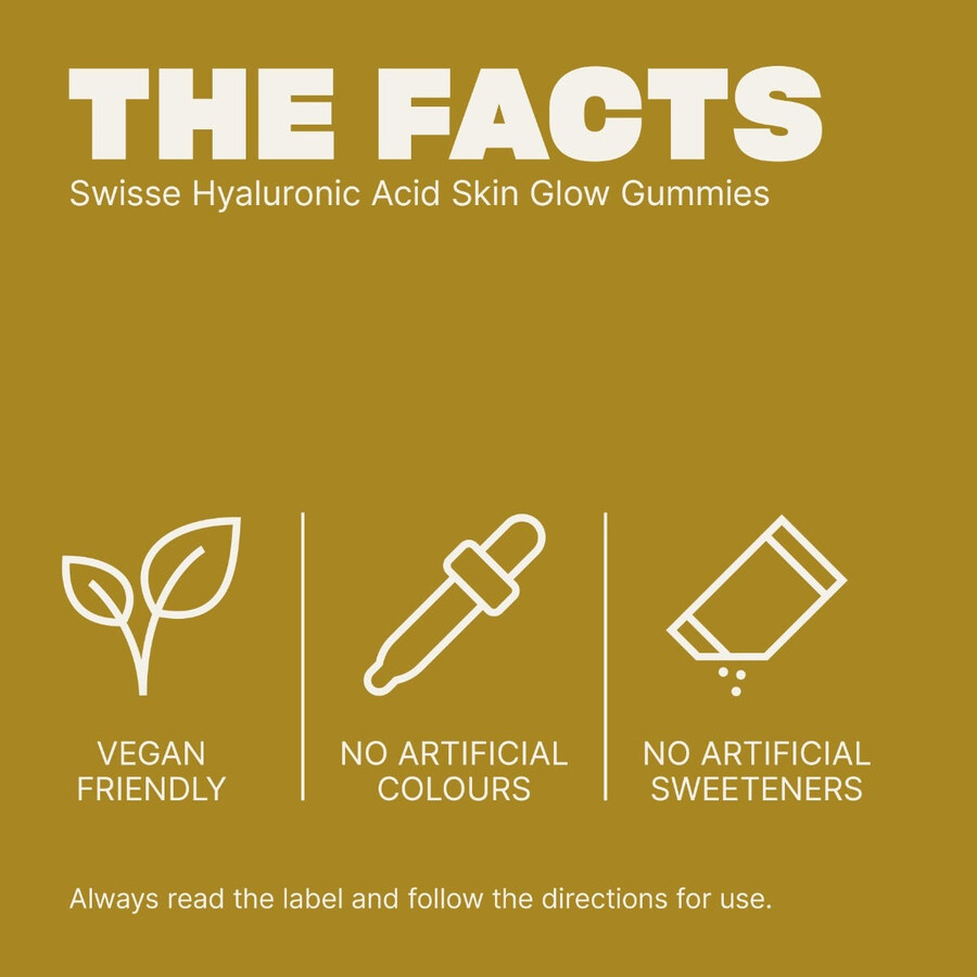 swisse hyaluronic acid skin glow gummies con vitamina c