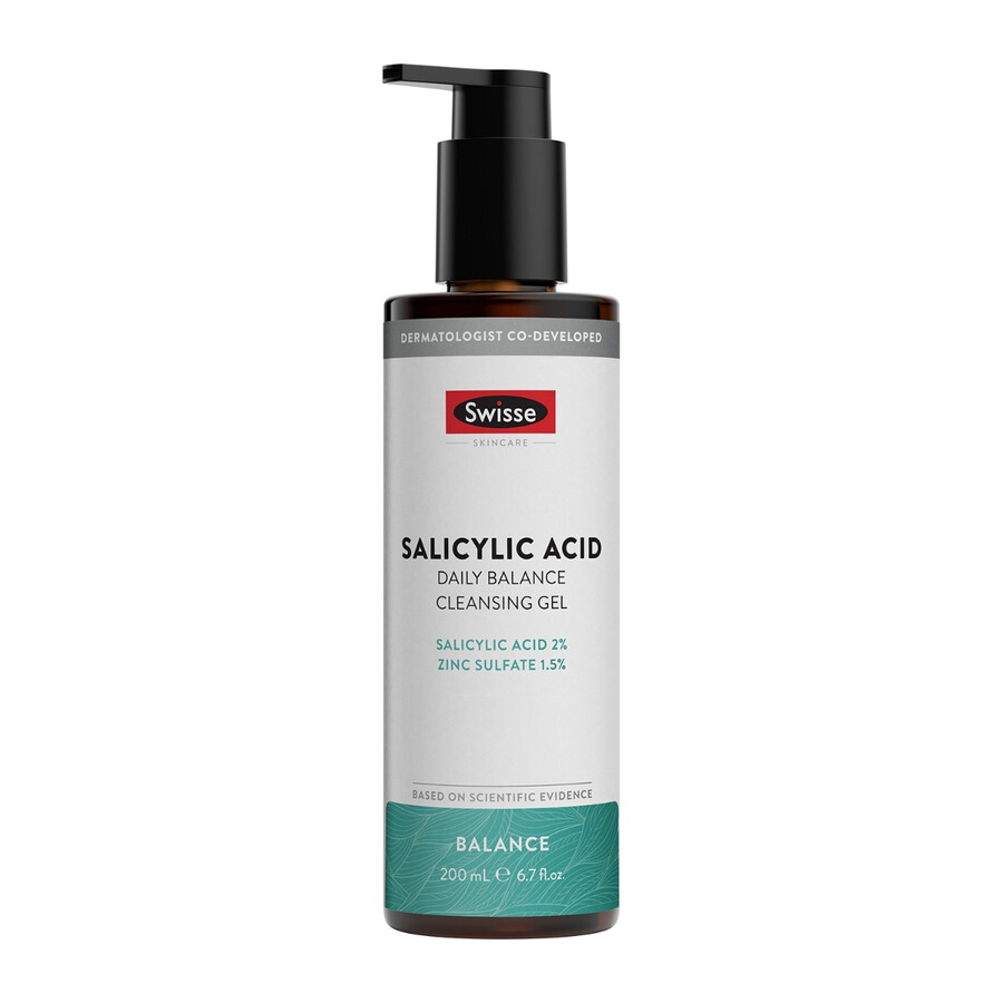 swisse skincare gel detergente daily balance allacido salicilico