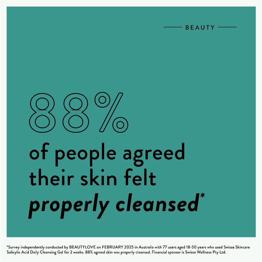 swisse skincare gel detergente daily balance allacido salicilico