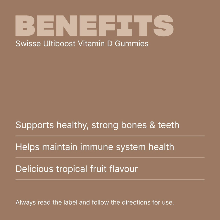 swisse ultiboost vitamin d gummies supporto per la salute delle ossa e del sistema immunitario