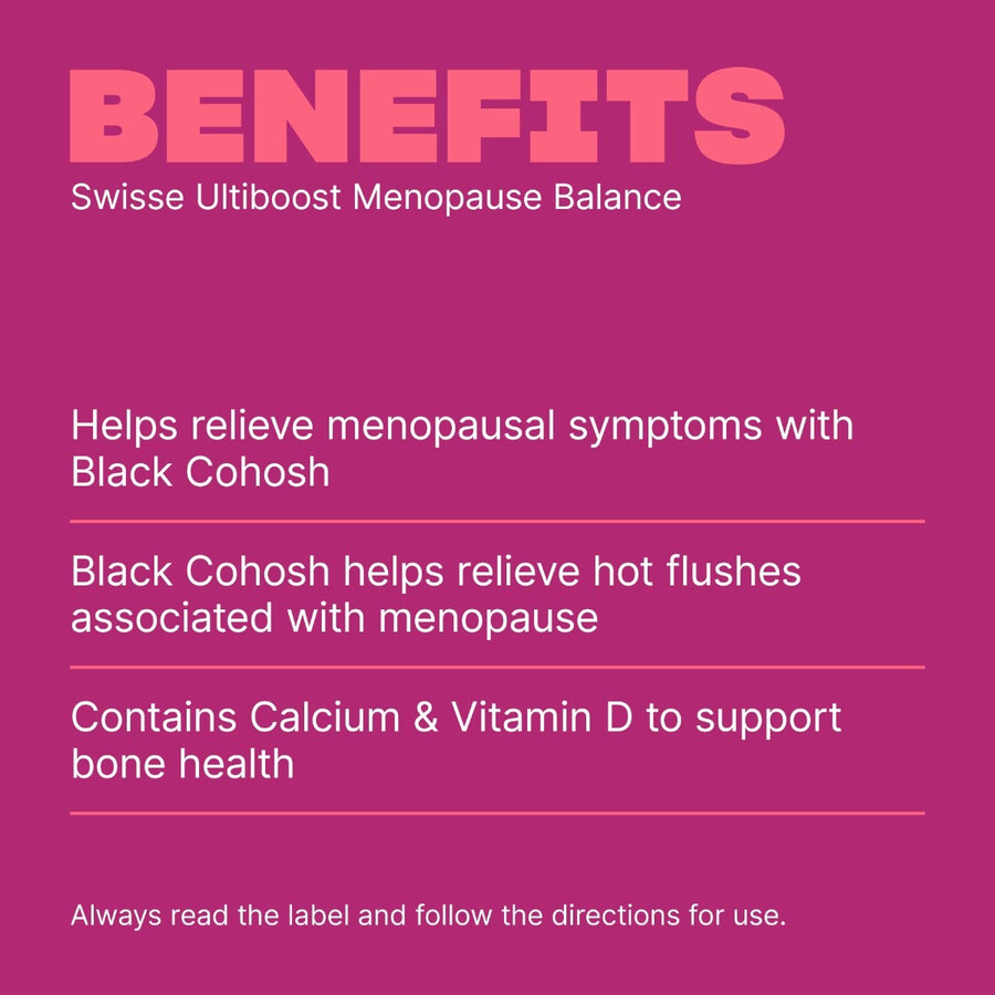 swisse ultiboost menopause balance supporto per le vampate di calore