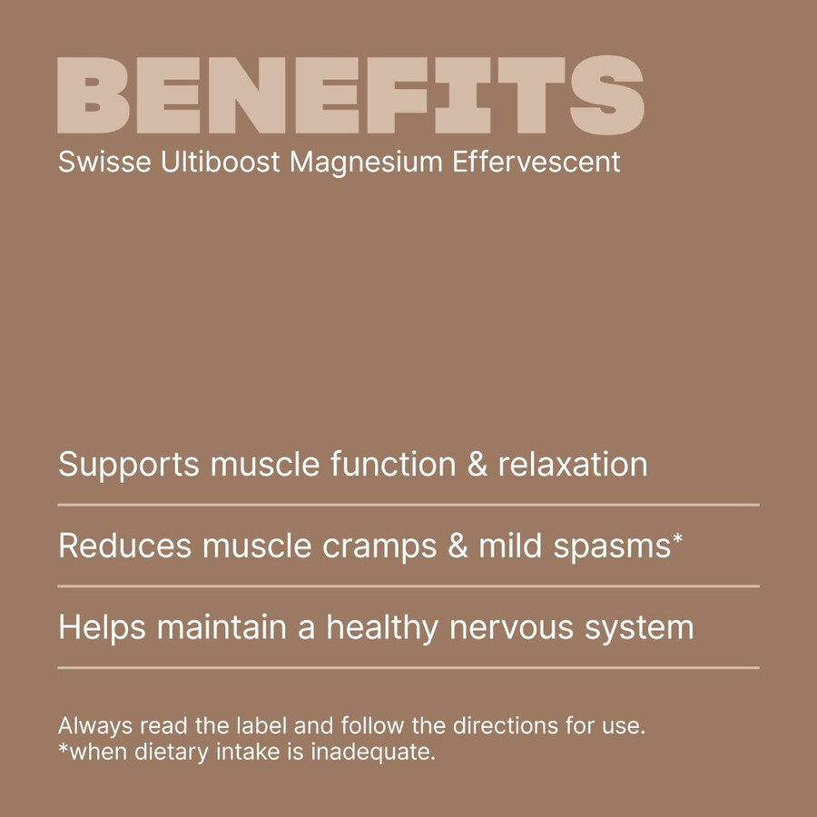 swisse ultiboost magnesio effervescente supporto muscolare