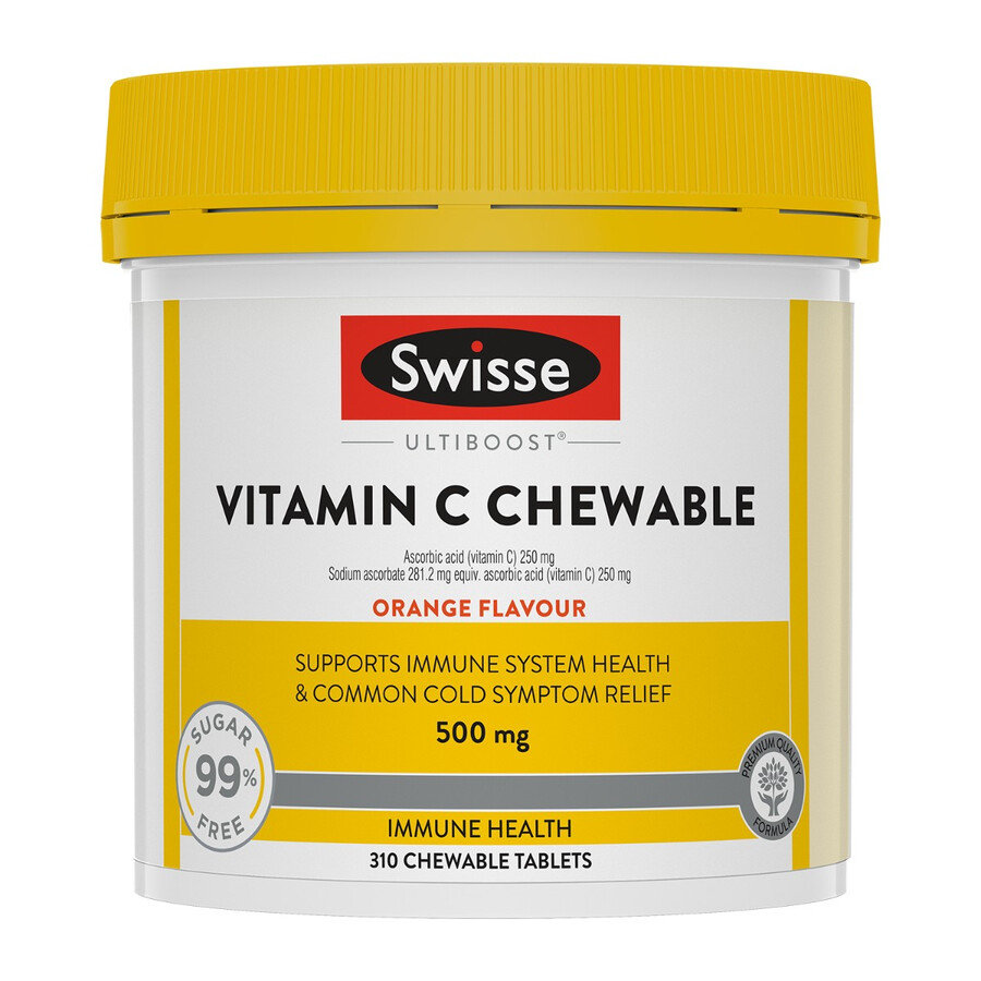 swisse ultiboost vitamina c masticabile supporto per la salute del sistema immunitario