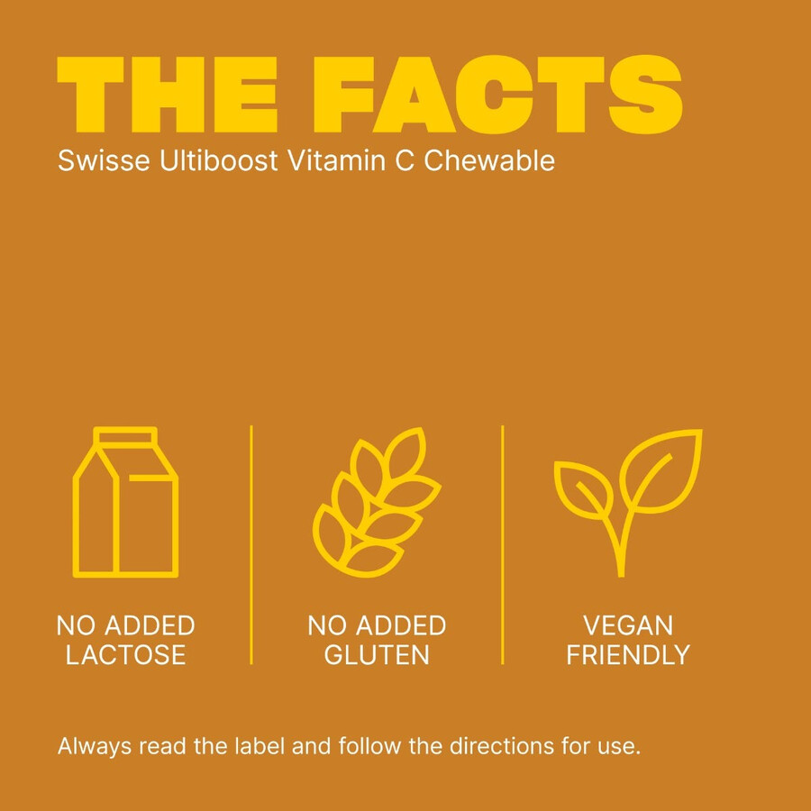 swisse ultiboost vitamina c masticabile supporto per la salute del sistema immunitario