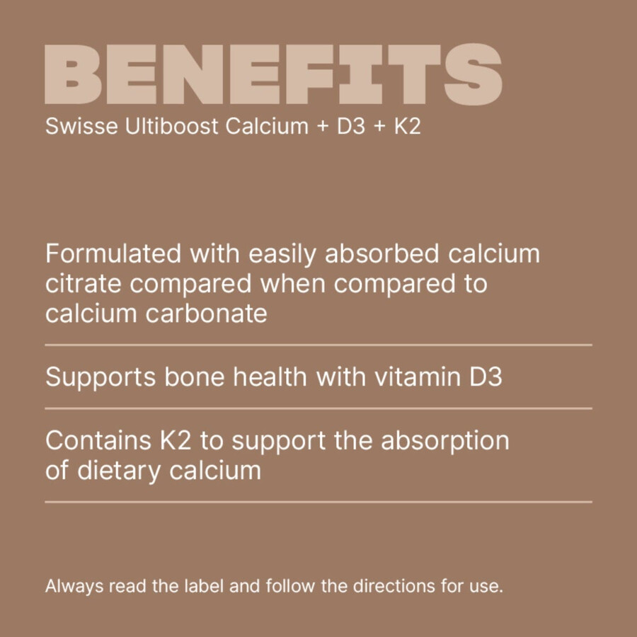 swisse ultiboost - calcio d3 k2