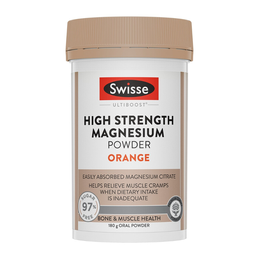 swisse ultiboost magnesio in polvere ad alta resistenza allarancia