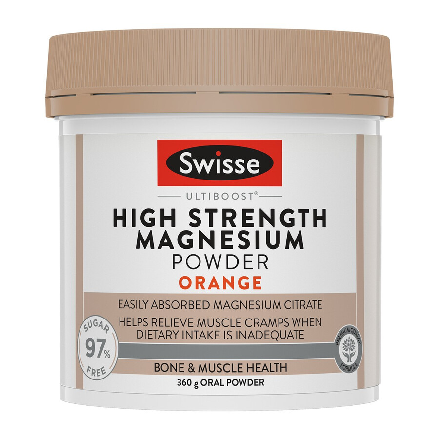 swisse ultiboost magnesio in polvere ad alta resistenza allarancia