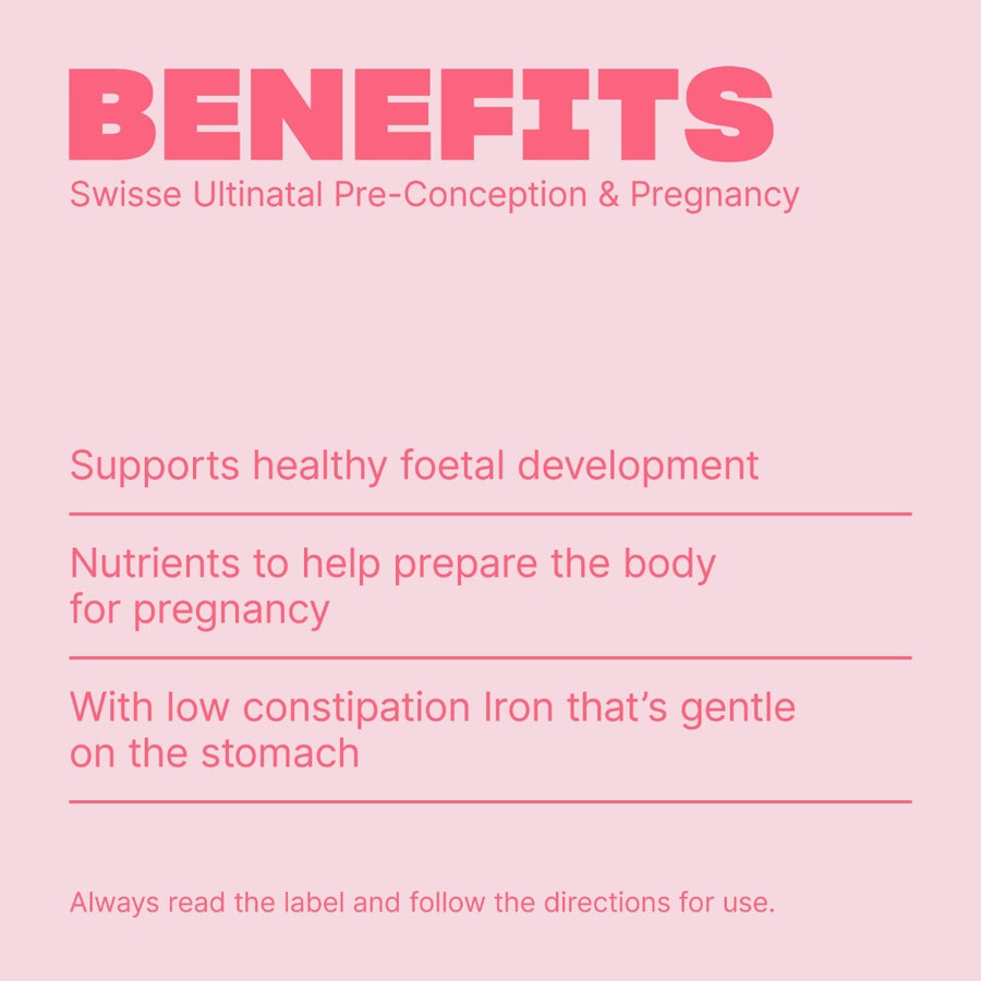 swisse ultinatal multivitaminico pre-concepimento e gravidanza