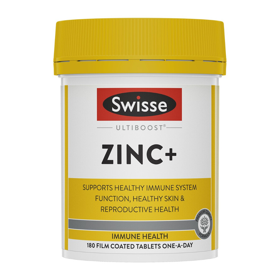 swisse ultiboost zinc supporto per la salute immunitaria della pelle e riproduttiva