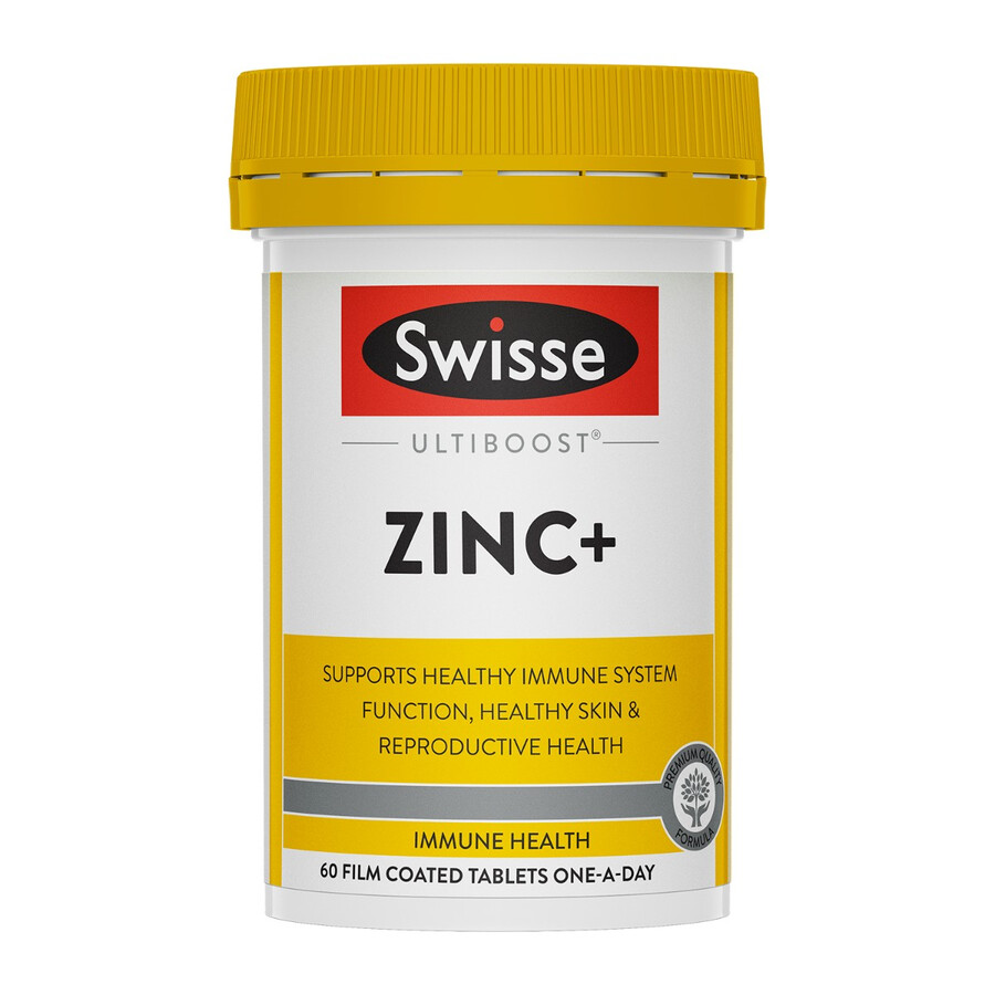 swisse ultiboost zinc supporto per la salute immunitaria della pelle e riproduttiva