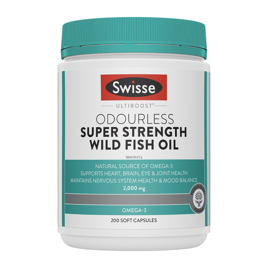 swisse ultiboost olio di pesce selvatico super forte e inodore omega-3