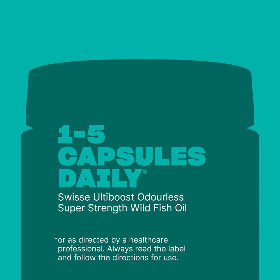 swisse ultiboost olio di pesce selvatico super forte e inodore omega-3
