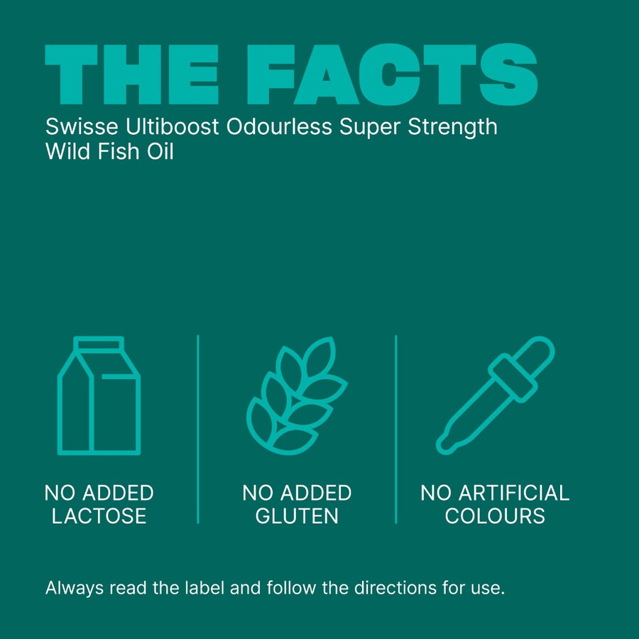 swisse ultiboost olio di pesce selvatico super forte e inodore omega-3