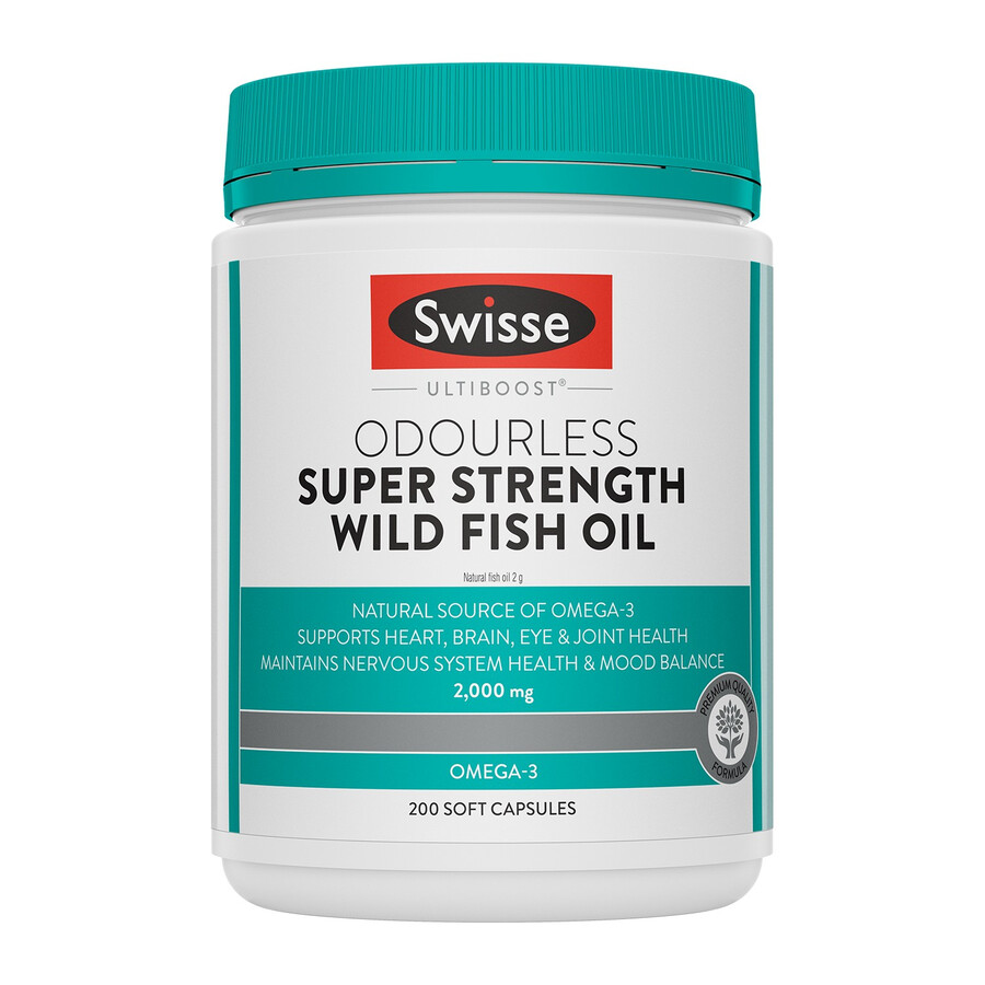 swisse ultiboost olio di pesce selvatico super forte e inodore omega-3