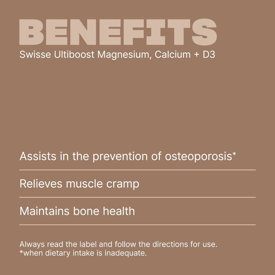swisse ultiboost magnesio calcio vitamina d3 supporto muscolare