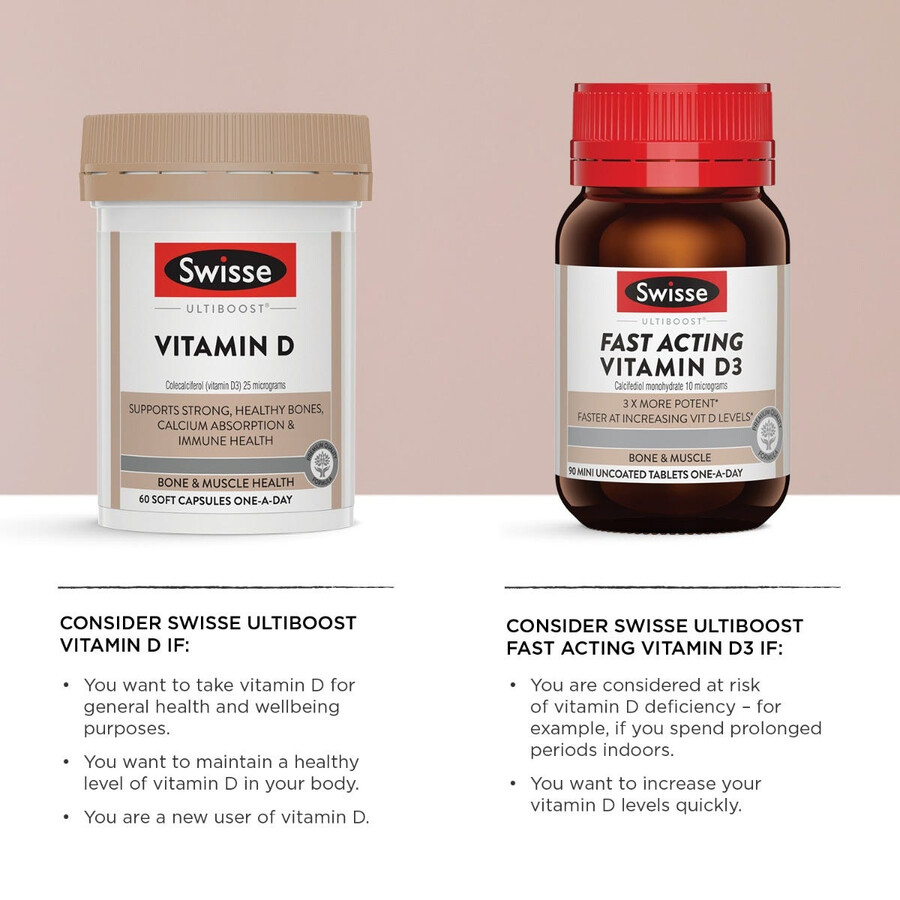 swisse ultiboost vitamina d supporta lassorbimento del calcio alimentare e la salute del sistema immunitario