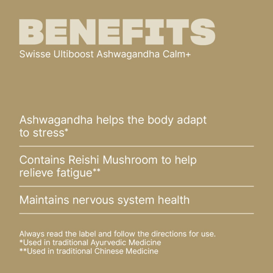 swisse ultiboost ashwagandha calm supporto allo stress