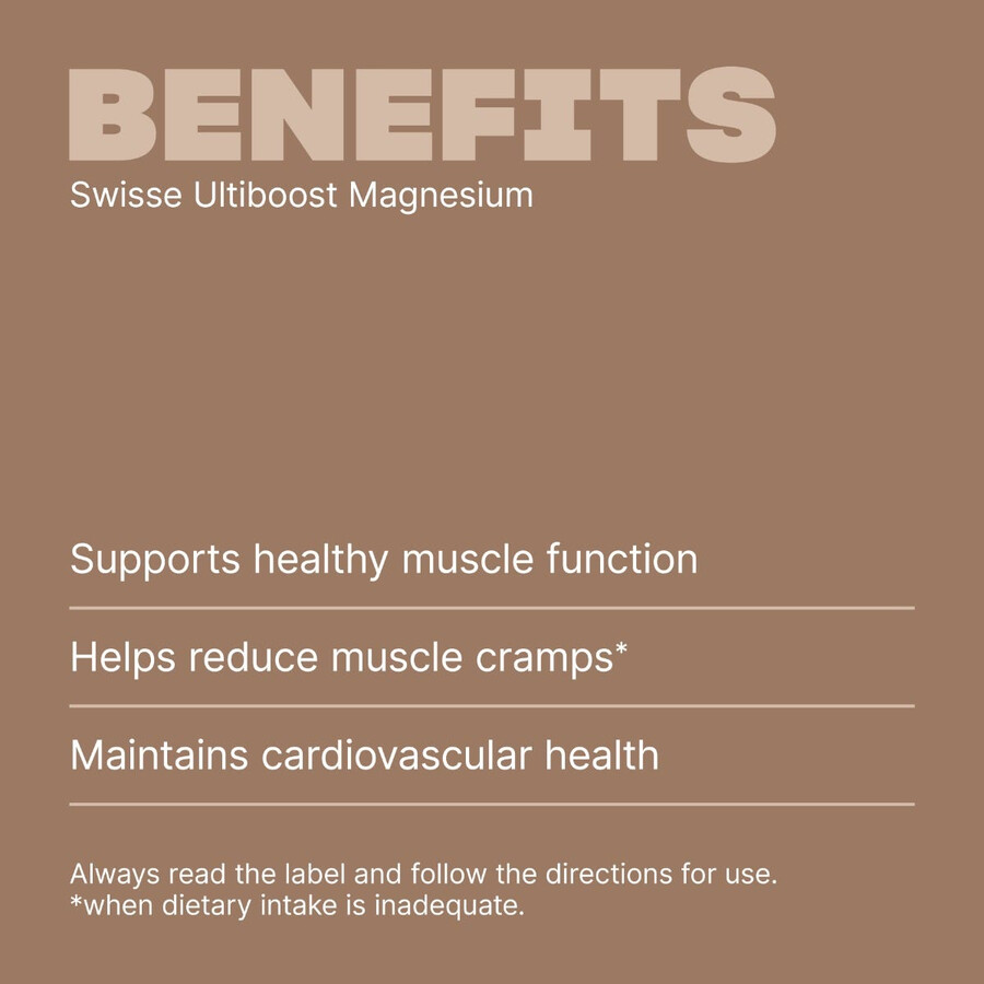 swisse ultiboost magnesio supporto per una sana funzione muscolare