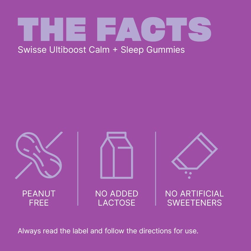 swisse ultiboost calm sleep gummies con passiflora
