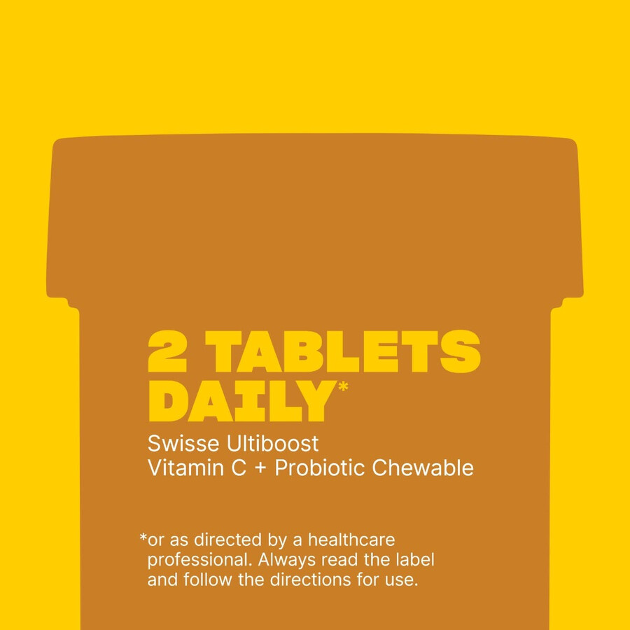 swisse ultiboost vitamina c probiotico masticabile supporto per la salute del sistema immunitario