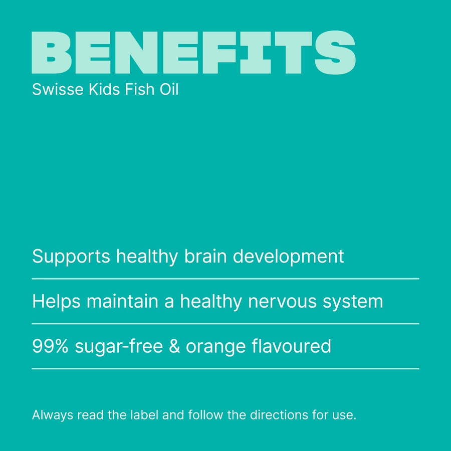 swisse kids fish oil supporto per lo sviluppo del cervello e la salute degli occhi