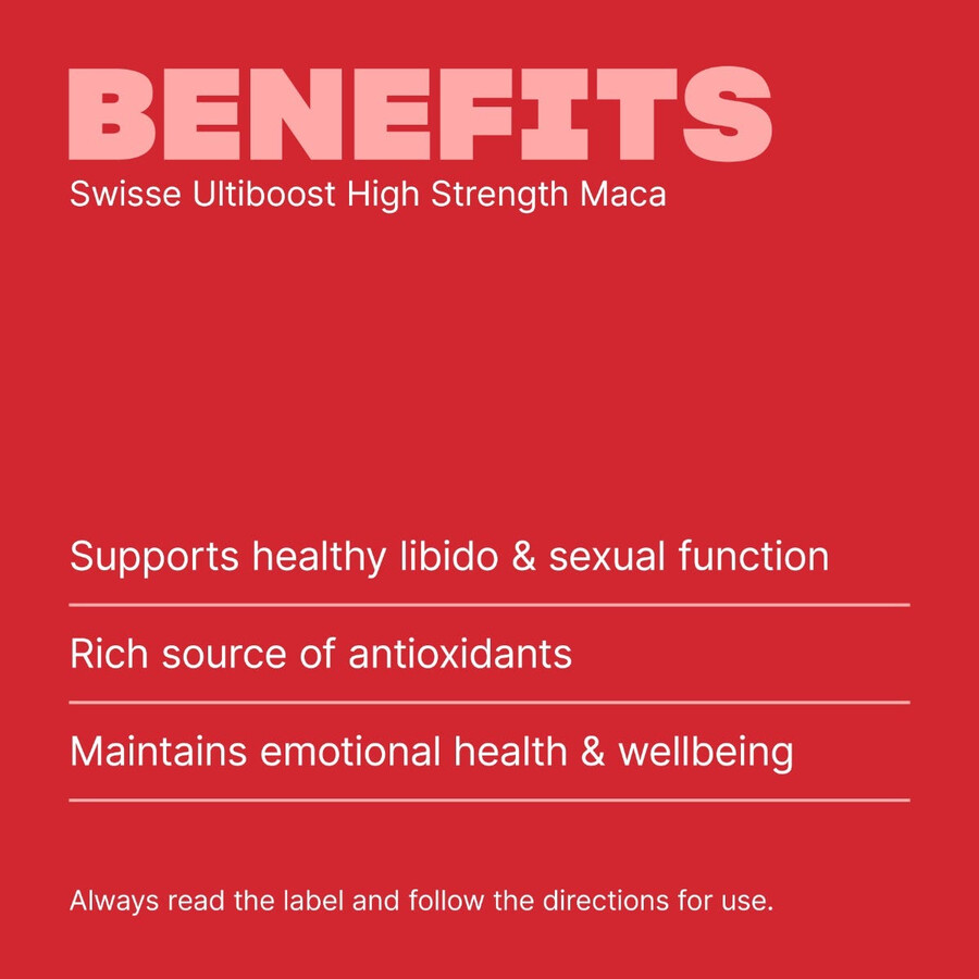 swisse ultiboost maca ad alta potenza supporto per una libido sana