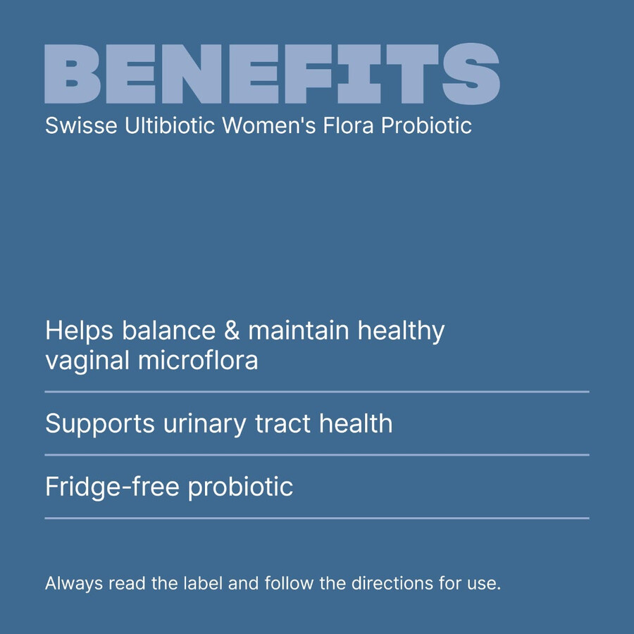 swisse ultibiotic womens flora probiotic supporto per la salute vaginale