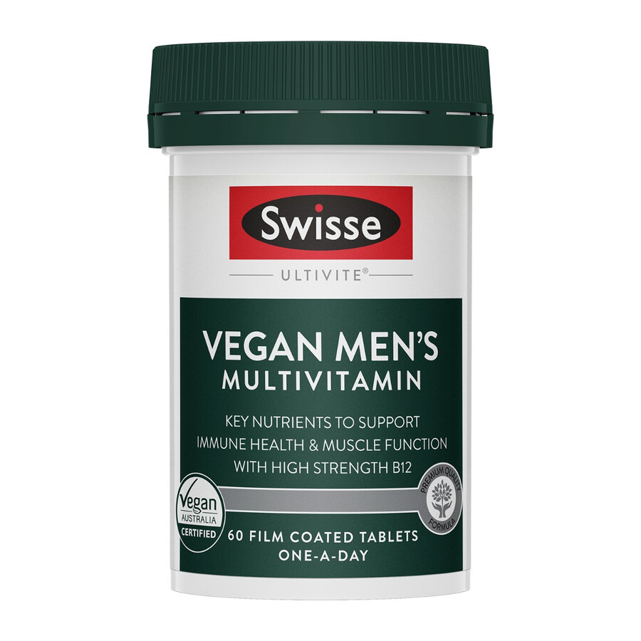 swisse ultivite multivitaminico vegano per uomo supporta la produzione di energia