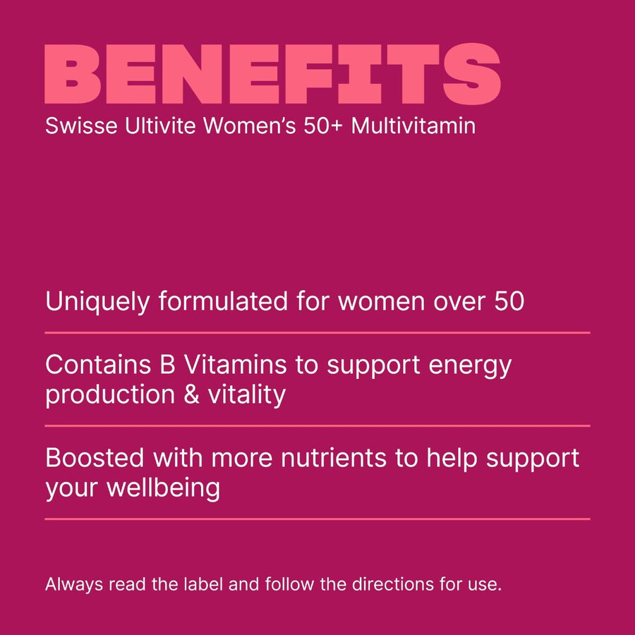 swisse ultivite multivitaminico per donne over 50 supporto per la salute del sistema immunitario