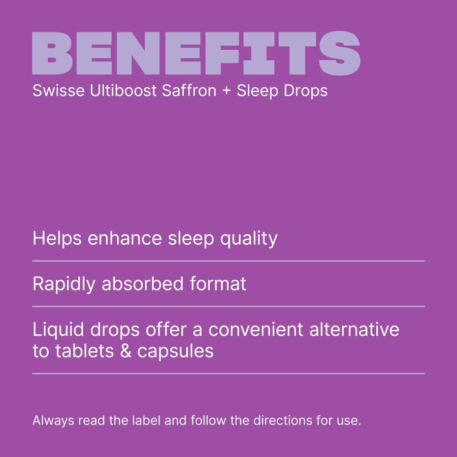 swisse ultiboost saffron gocce per il sonno forma ad assorbimento rapido