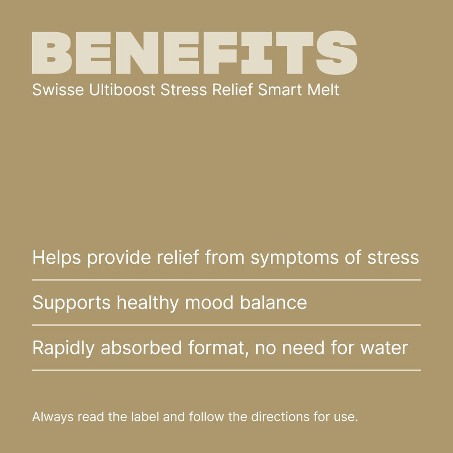 swisse ultiboost stress relief smart melt formula ad assorbimento rapido