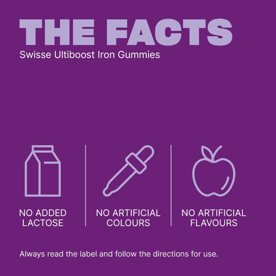 swisse ultiboost iron gummies sollievo da stanchezza e affaticamento