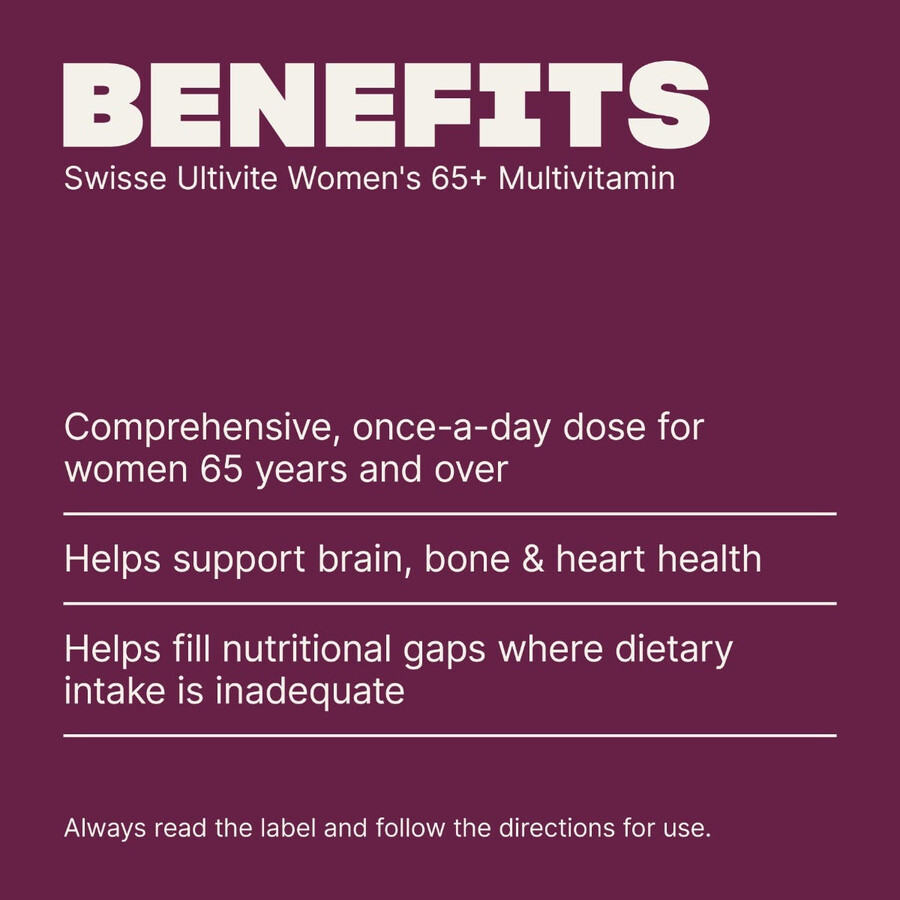 swisse ultivite multivitaminico per donne over 65 supporto per la salute del sistema immunitario