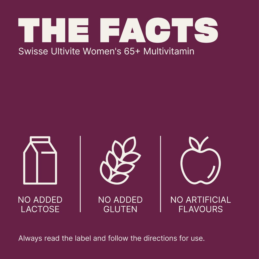 swisse ultivite multivitaminico per donne over 65 supporto per la salute del sistema immunitario