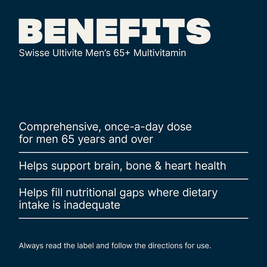 swisse ultivite mens ultivite 65 multivitaminico salute maschile