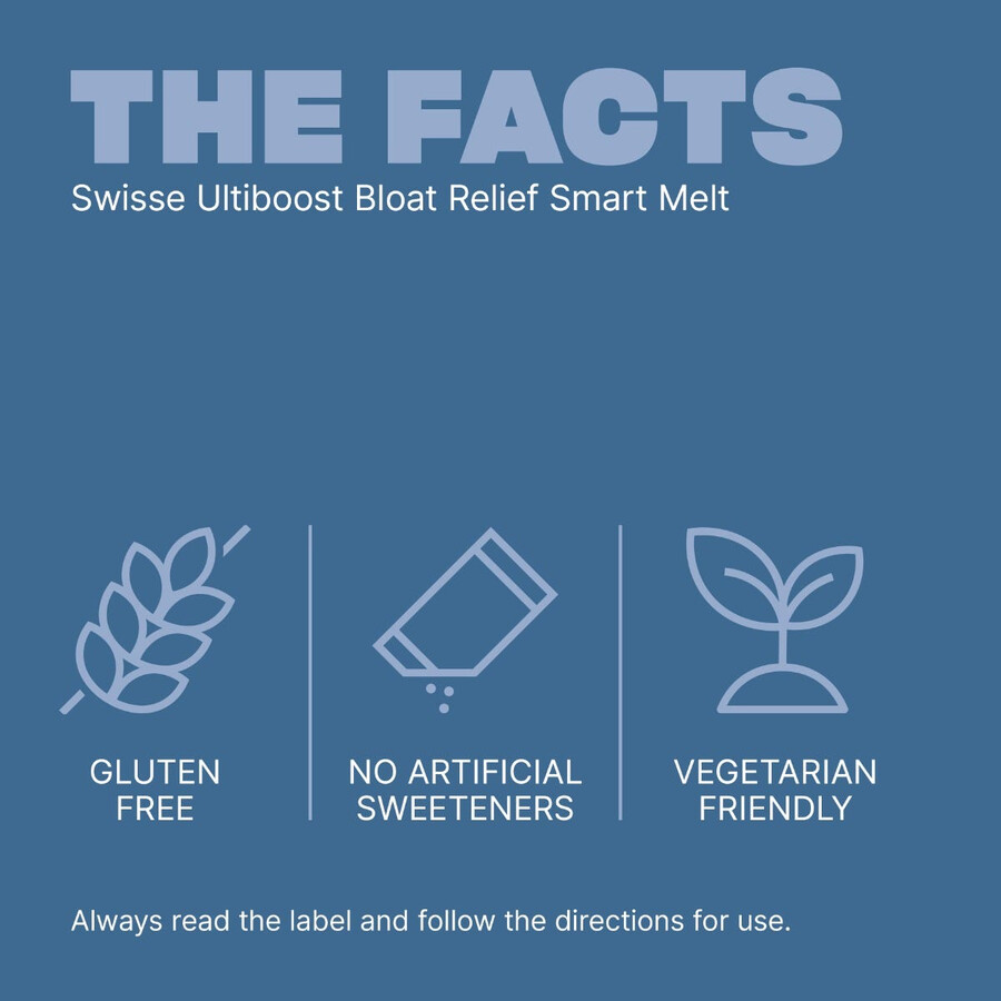 swisse ultiboost bloat relief smart melt formula ad assorbimento rapido