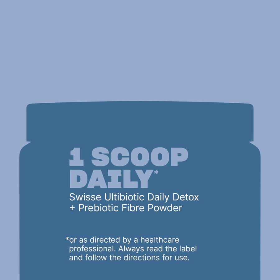 swisse ultibiotic daily detox polvere di fibre prebiotiche con sunfiber