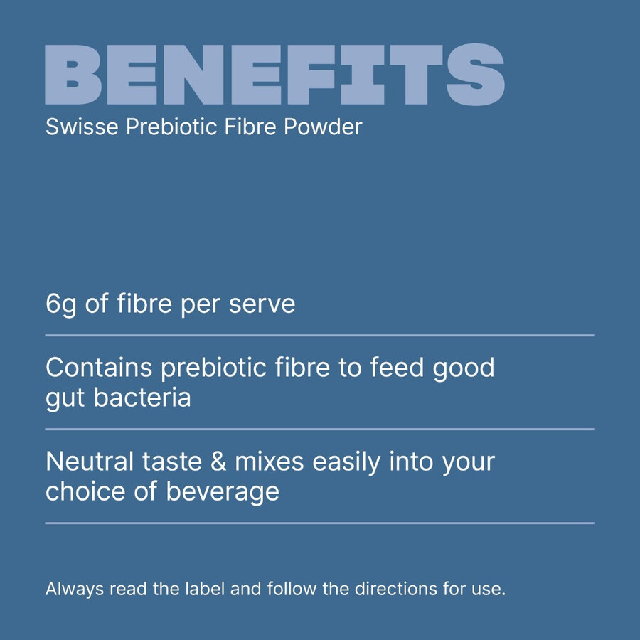 polvere di fibre prebiotiche - swisse wellness