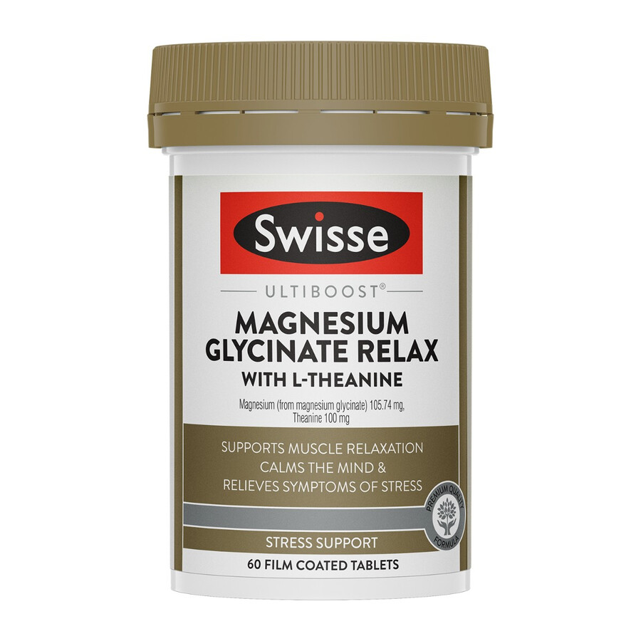 swisse ultiboost magnesio glicinato relax con l-teanina - swisse wellness