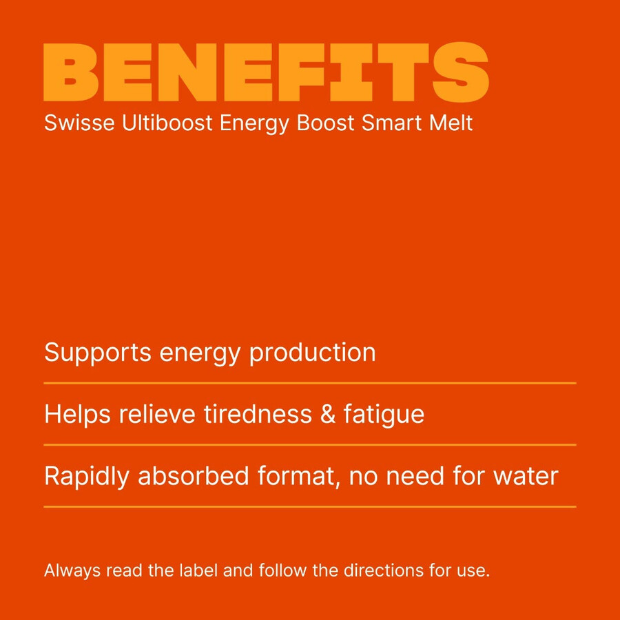 swisse ultiboost energy boost smart melt senza caffeina