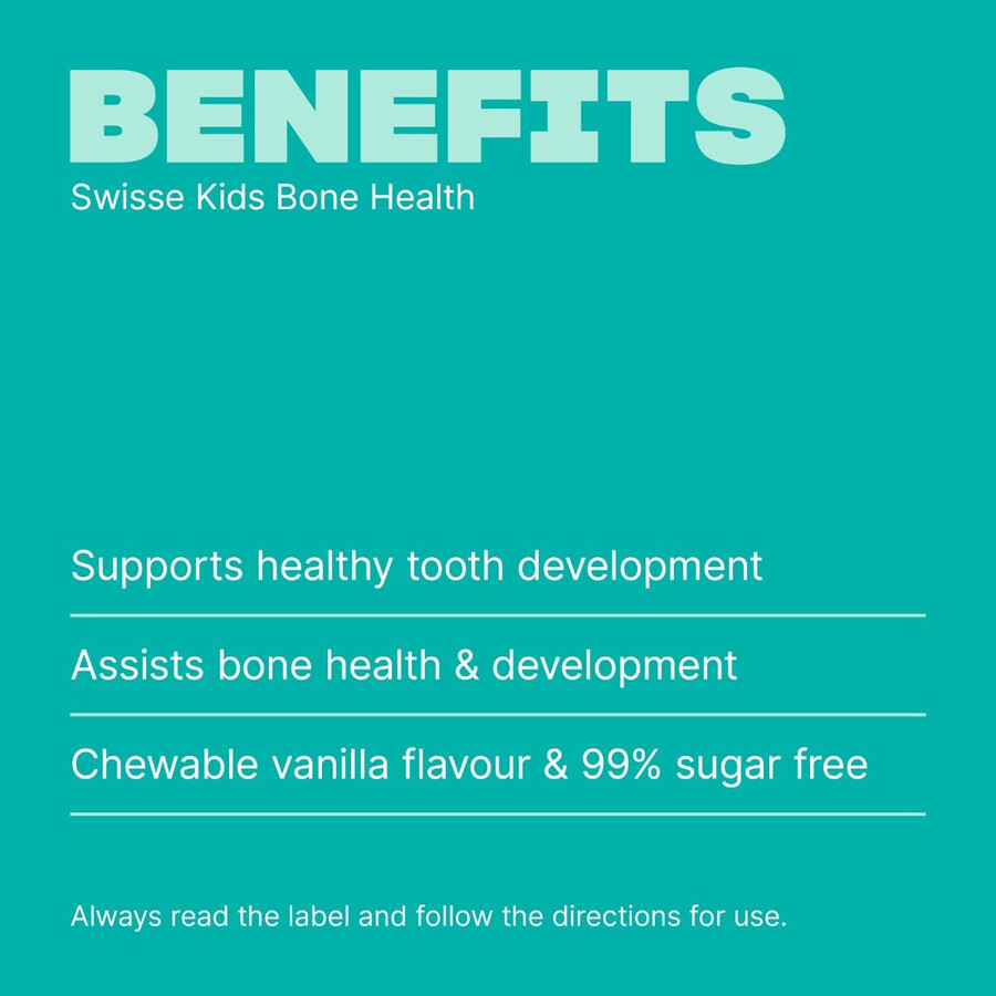 swisse kids bone health compresse masticabili per la salute di ossa e denti