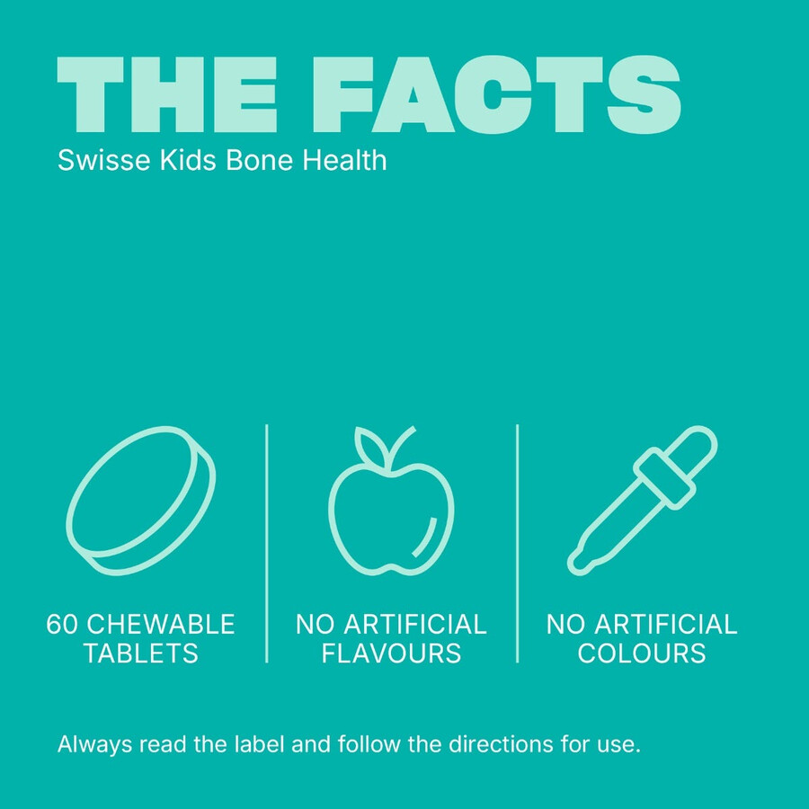 swisse kids bone health compresse masticabili per la salute di ossa e denti
